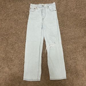 Levi’s ribcage straight ankle jeans. W 25 L27